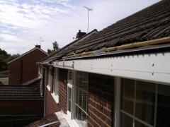 10mm vent nailed to top edge of fascia. Gutter clips installed.